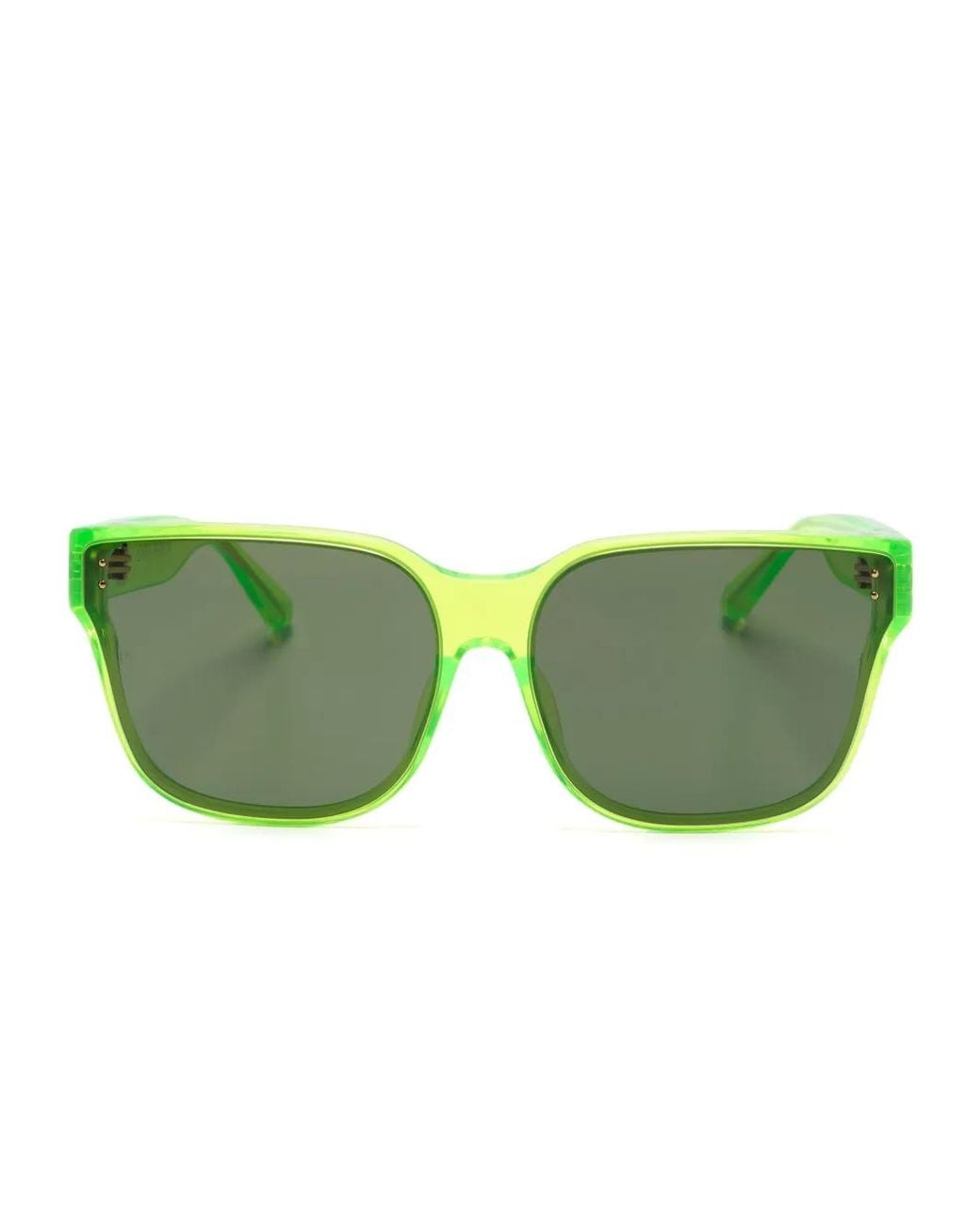 Linda Farrow Green Rui Oversize-Frame Sunglasses