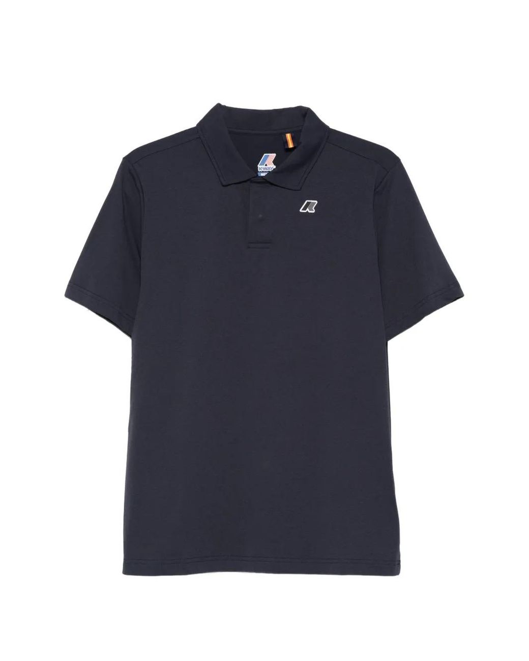 K-Way Blue Polo Decouvrir À Logo for men