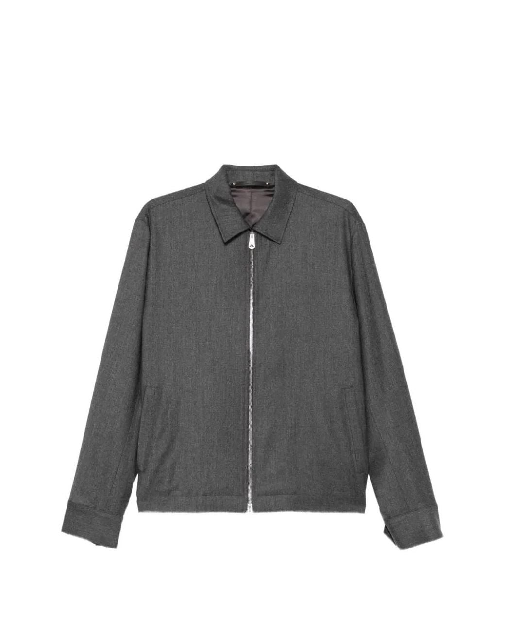 Paul Smith Gray Zip-Up Harrington Jacket for men
