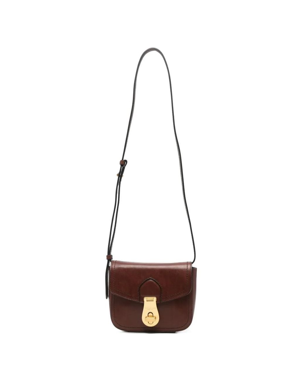 The Bridge White Leather Crossbody Bag