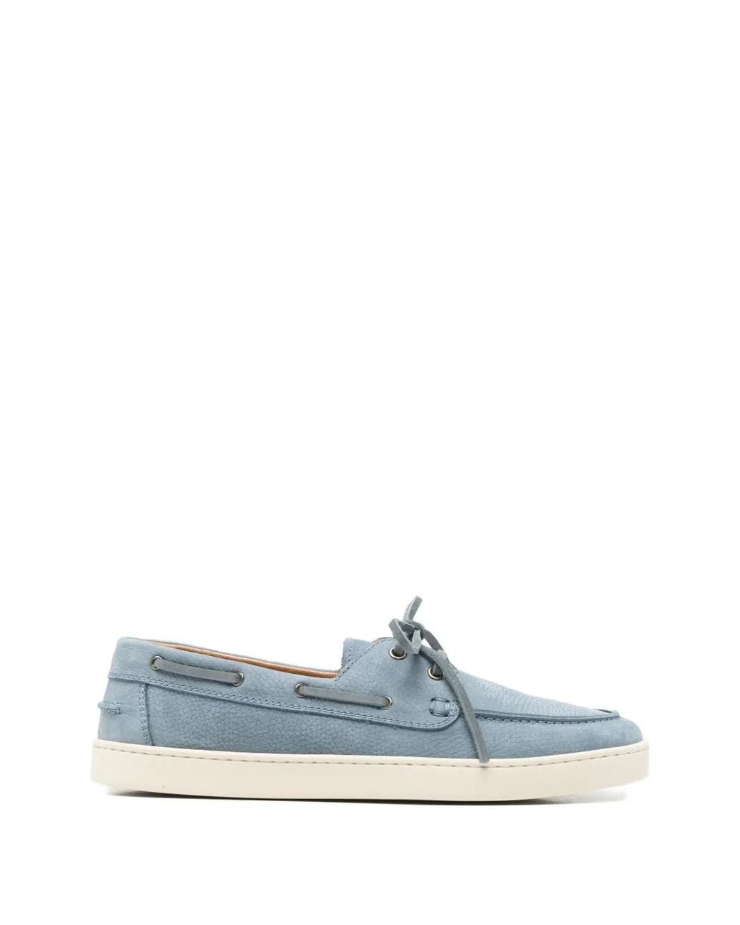 Henderson Blue Denim Yatch Leather Boat Shoes for men