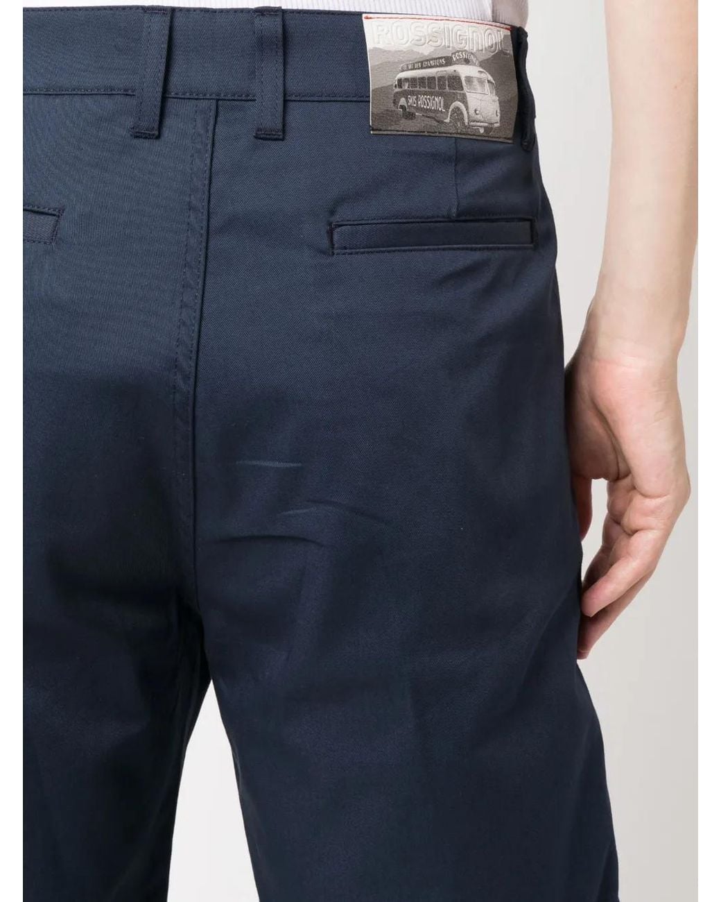 Rossignol Blue Organic-Cotton Chino Trousers for men