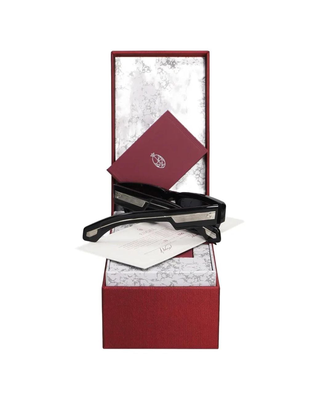 Jacques Marie Mage Black Medium Engel Rectangle-Frame Sunglasses