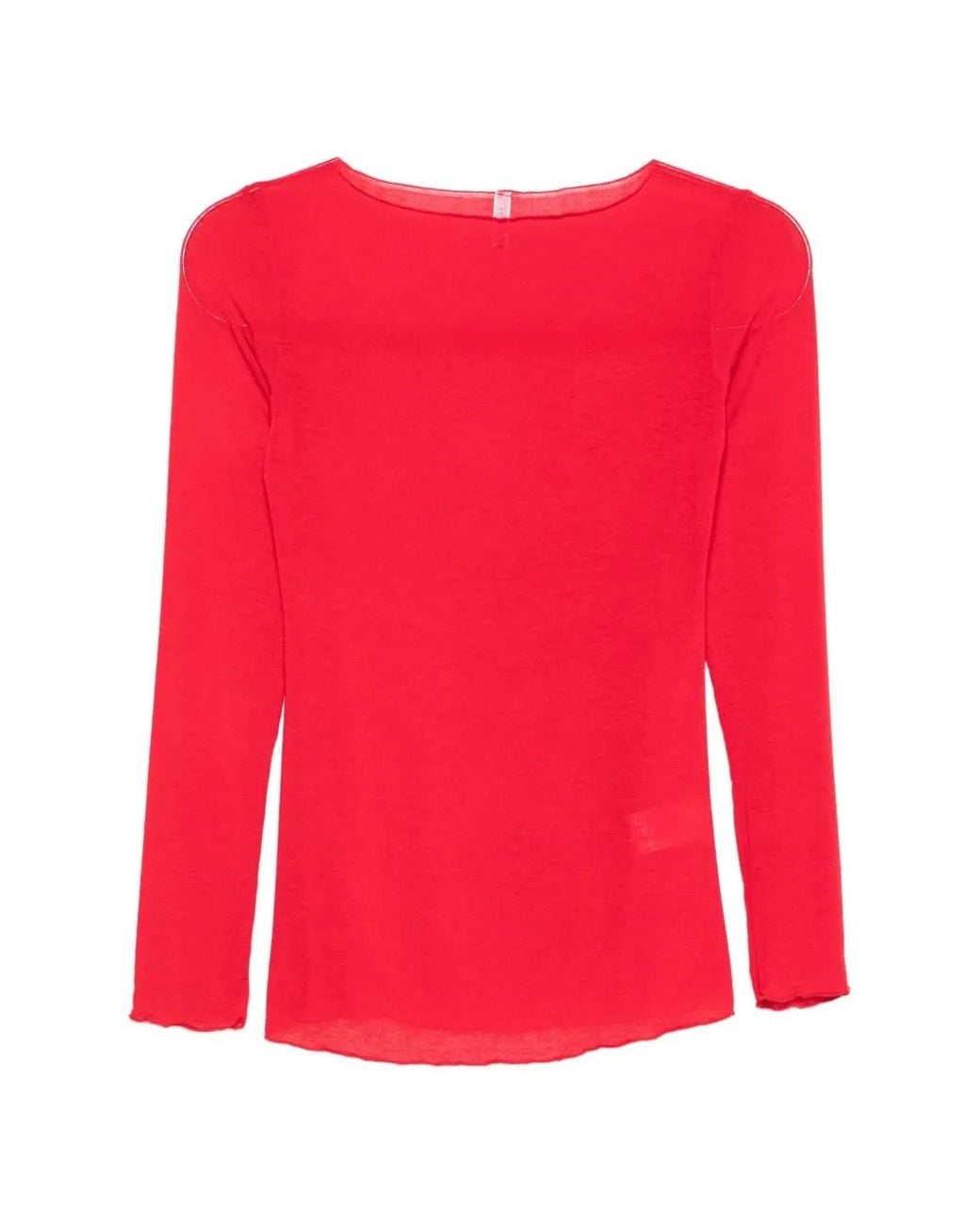 Daniele Fiesoli Red Boat-Neck Sweater