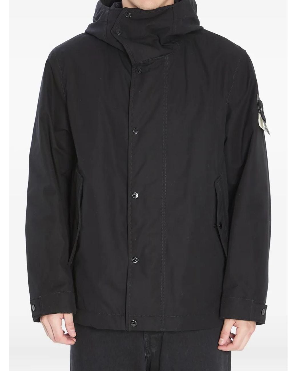 Stone Island Black Ghost Piece Short Parka for men
