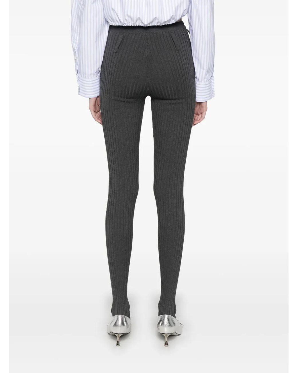 Leggins De Canalé Prada de color Gray