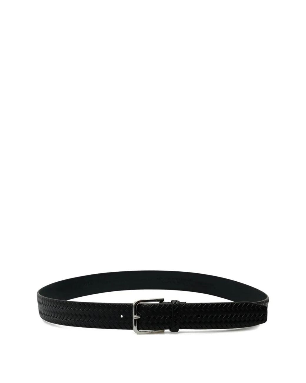 Boss White Pin-Buckle Belt for men