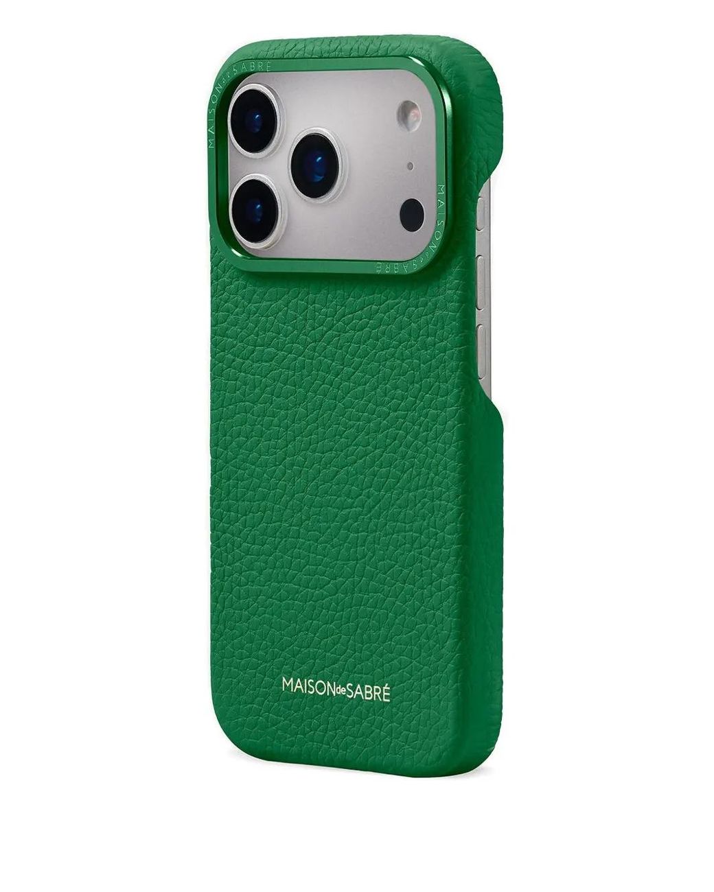 Maison De Sabre Green Leather Iphone 17 Pro Case