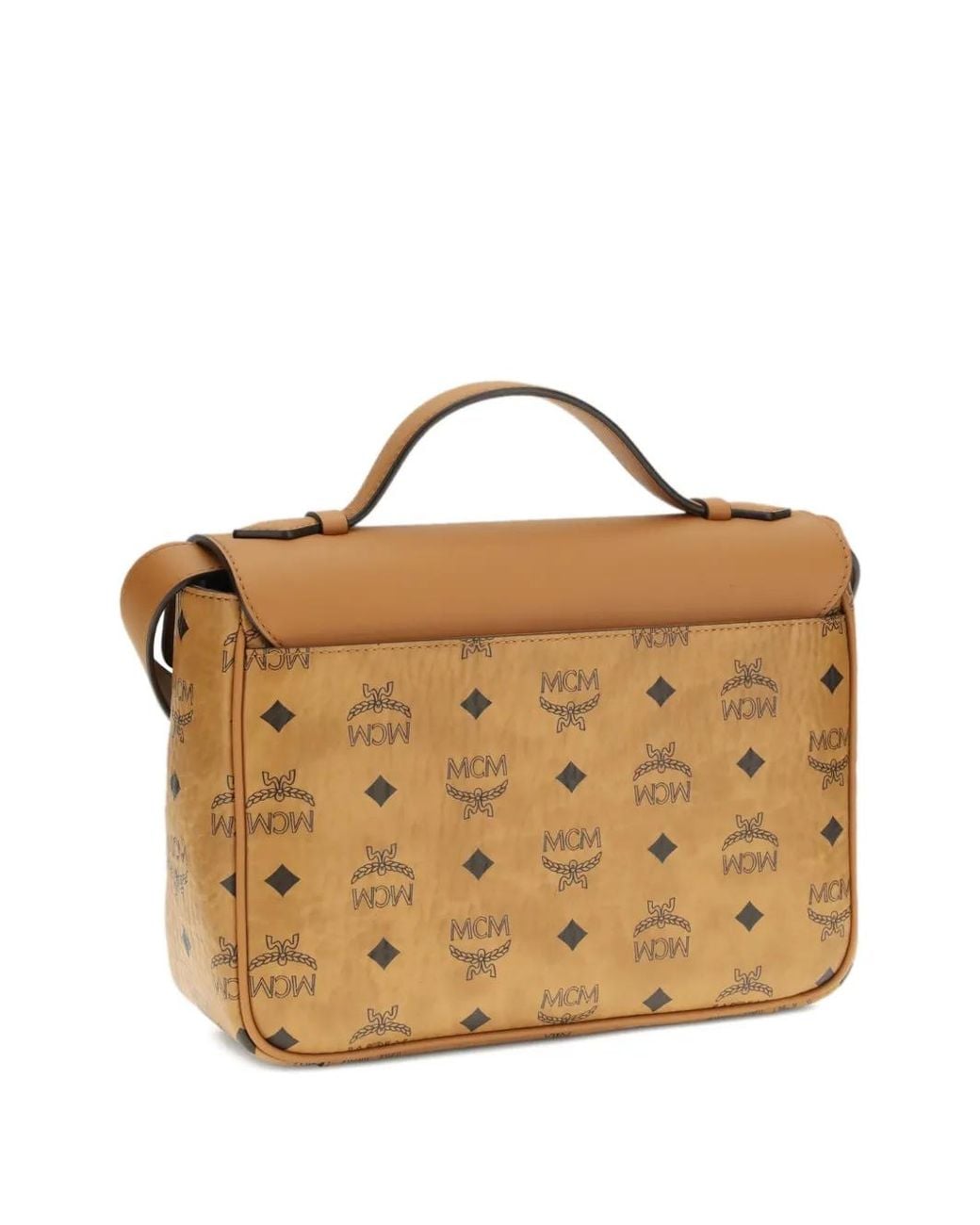 MCM Brown Sac À Bandoulière Monogrammé Médium Tracy