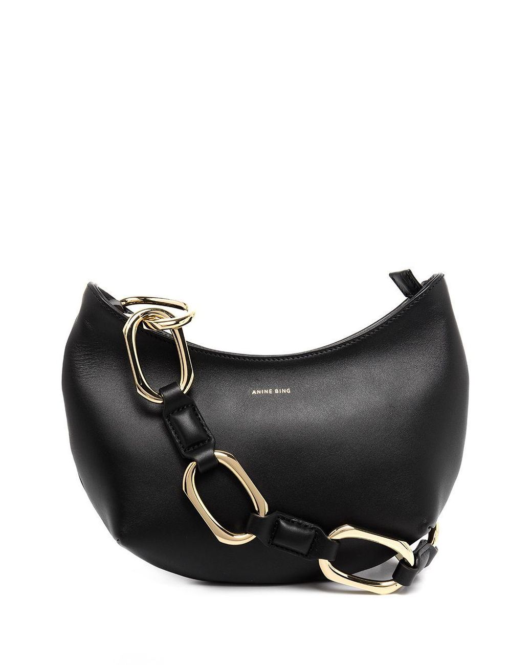 Anine Bing Leather Mini Jody Bag in Black | Lyst
