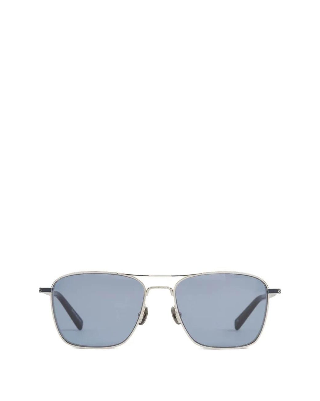 Matsuda Blue Engraved Double-Bridge Sunglasses for men