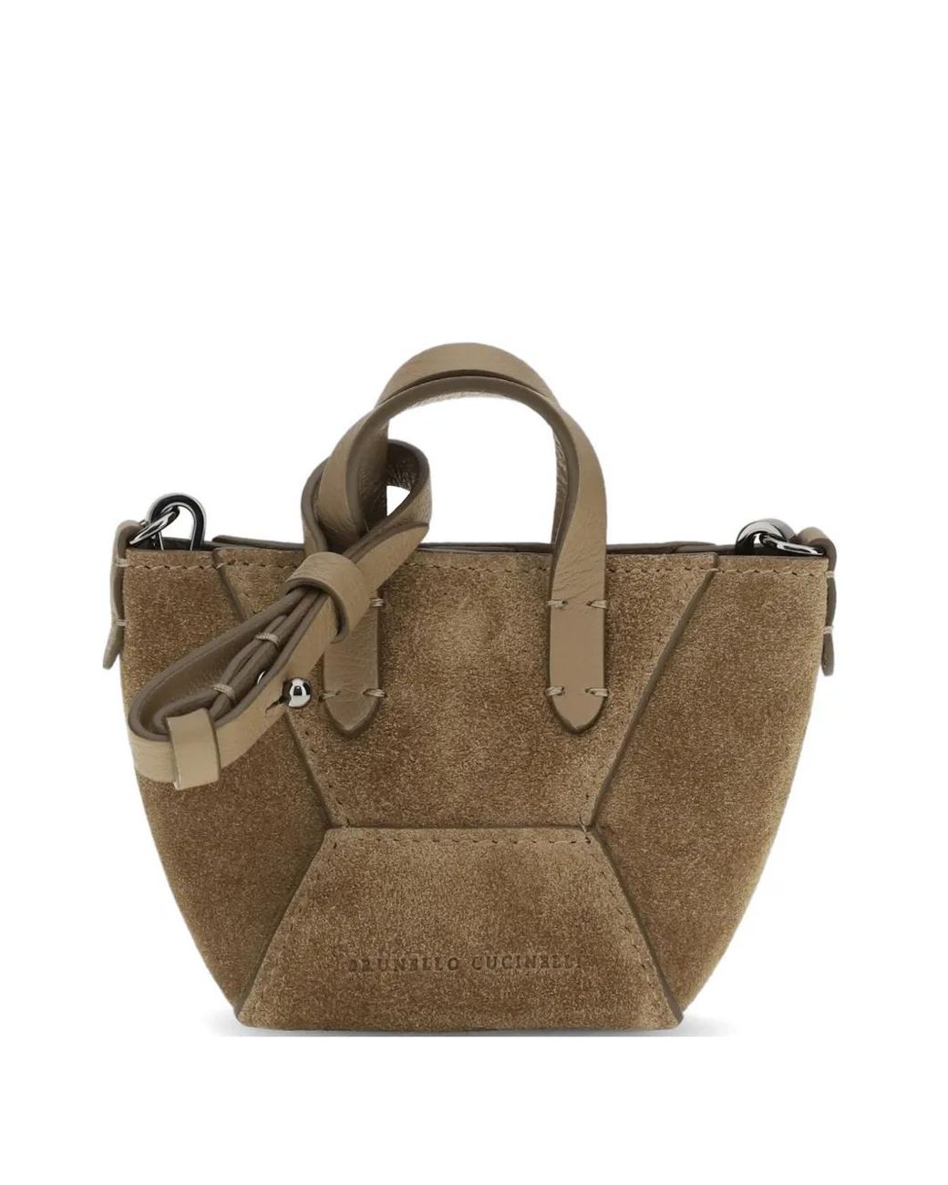 Brunello Cucinelli Brown Bc Duo Micro Bag