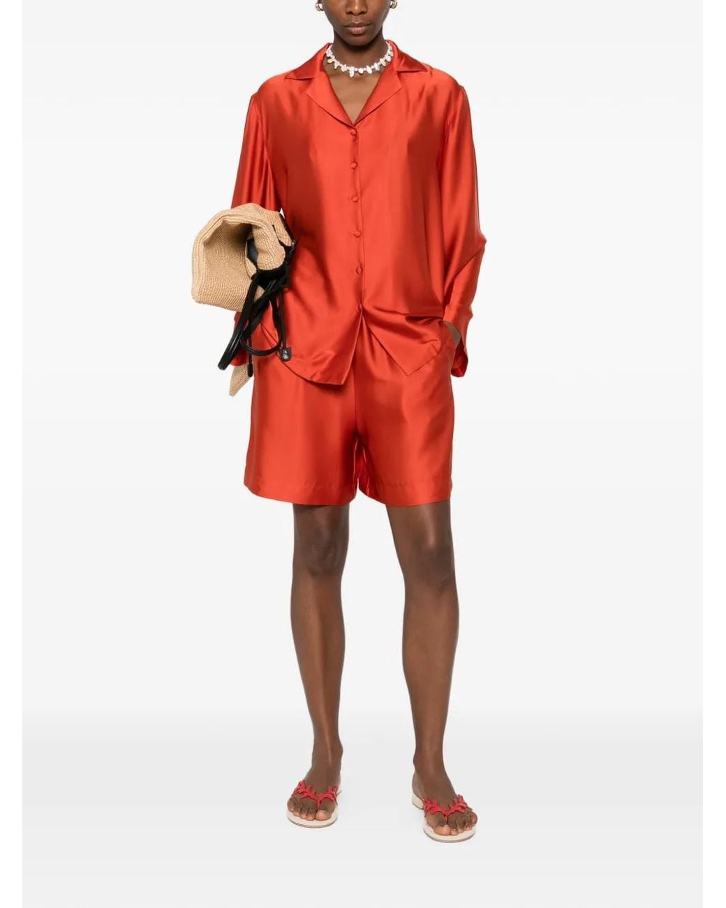 Silkylicious Red Ensemble Short Alua