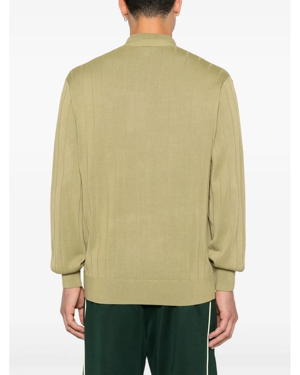 Lacoste Green Button-Down Cardigan for men
