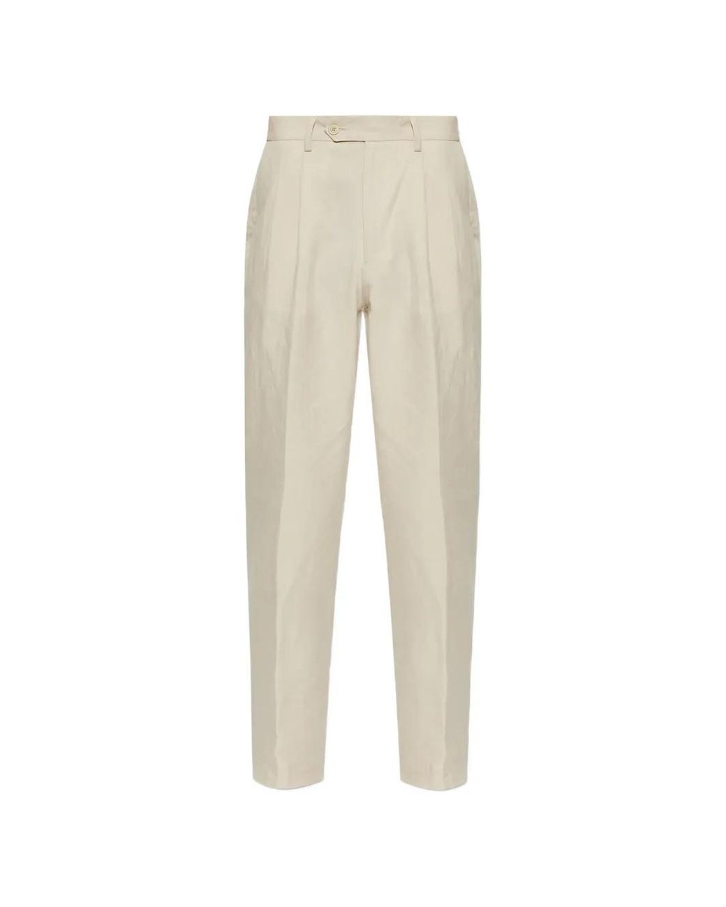 Eleventy Natural Pleated Trousers for men