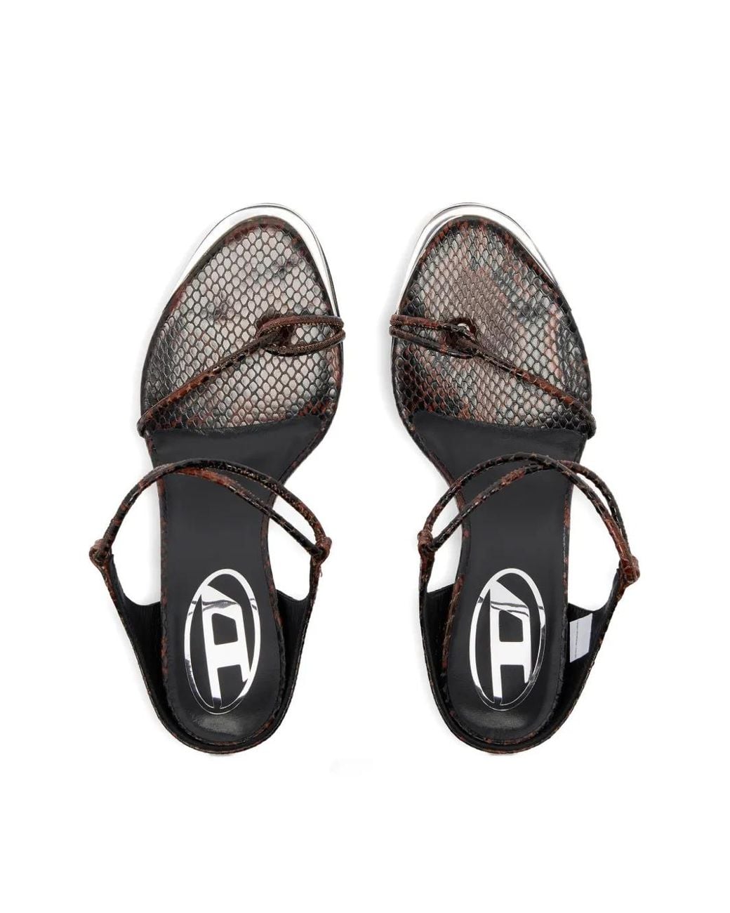 DIESEL Brown D-Diam's-Thin Cord Sandals