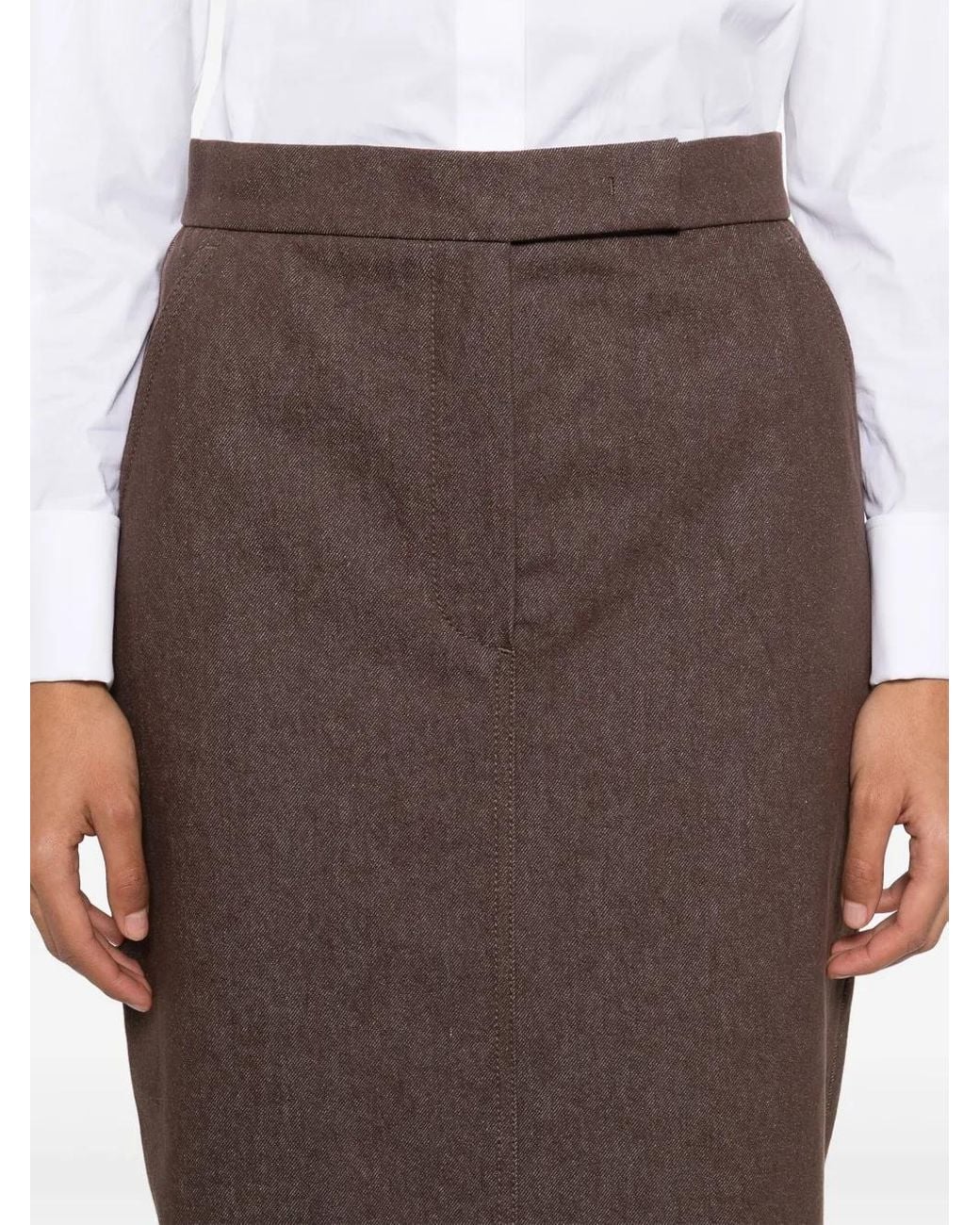 Max Mara Brown 'Pianosa' Skirt