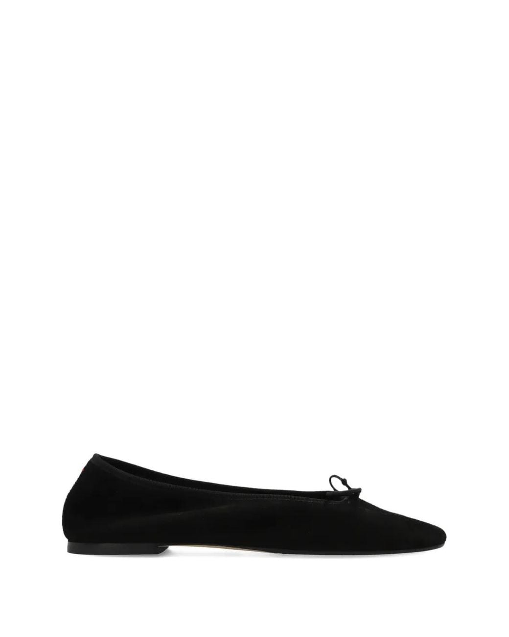 Aeyde Black Bow-Detail Ballet Flats