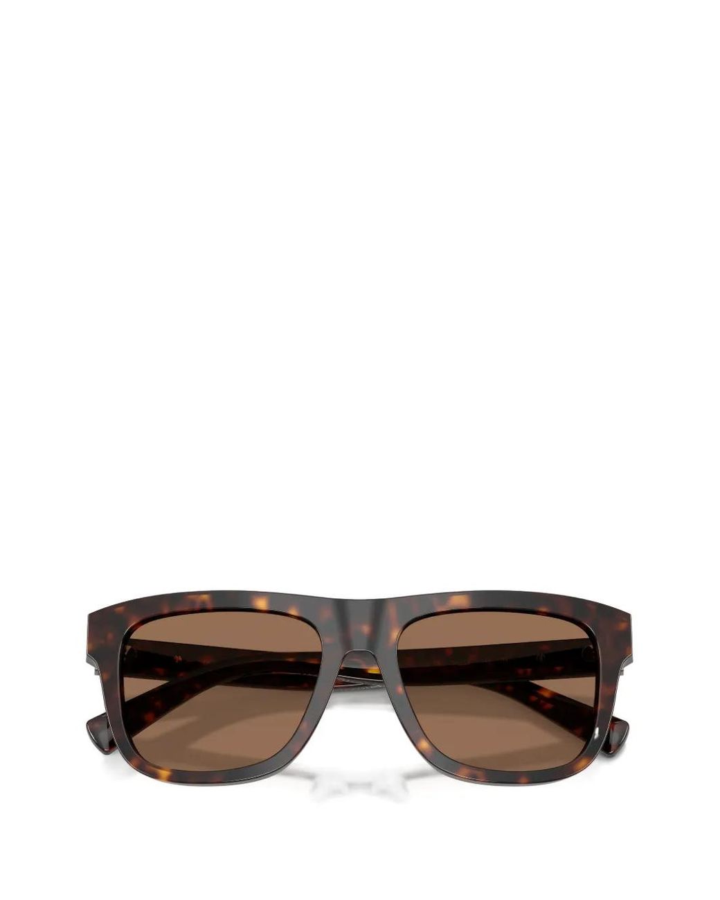 Dolce & Gabbana Brown Tortoiseshell-Effect Square-Frame Sunglasses for men