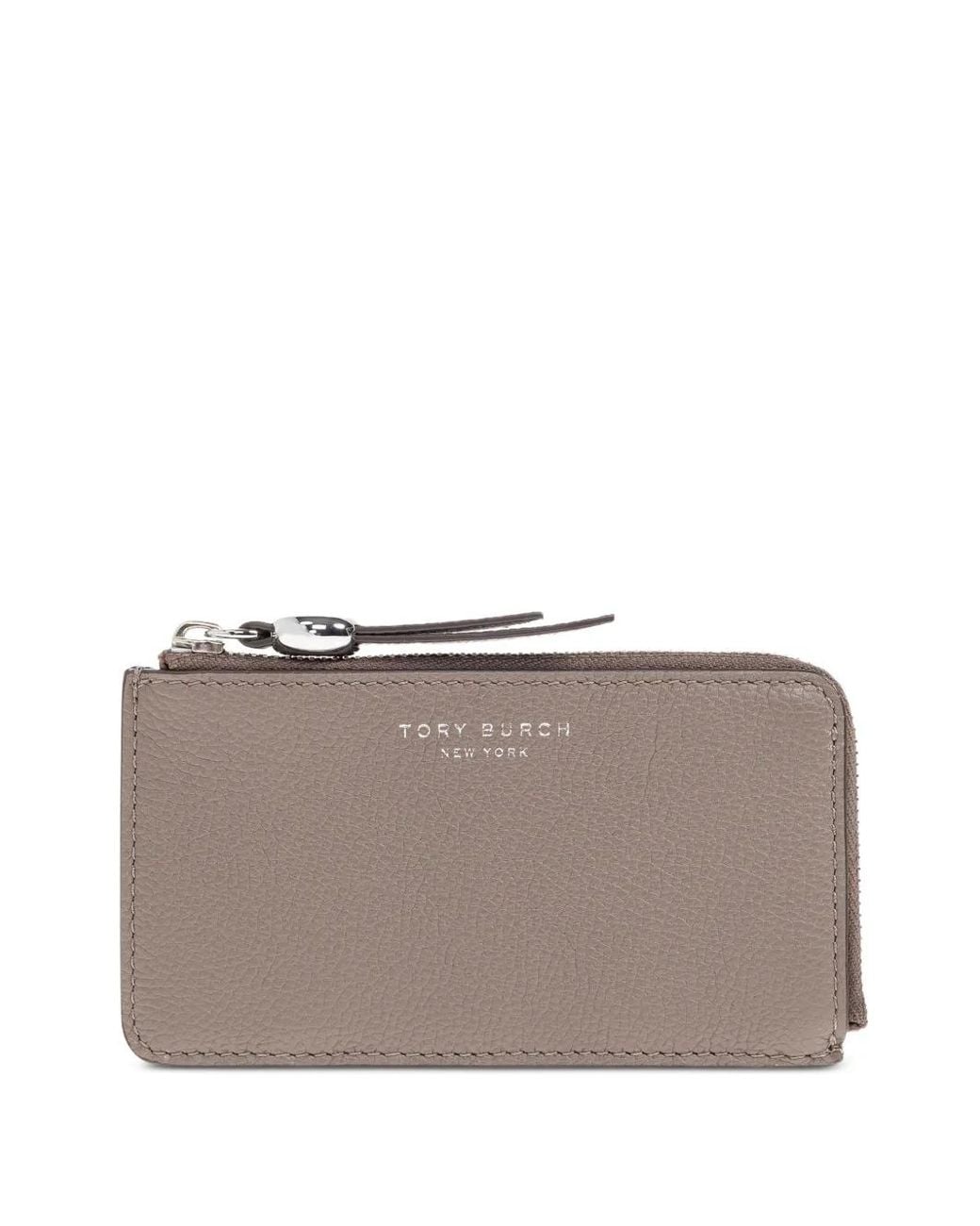 Tory Burch Gray Romy Kartenetui Mit Reißverschluss