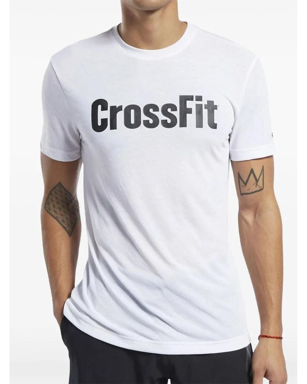 Reebok White Crossfit Tee for men