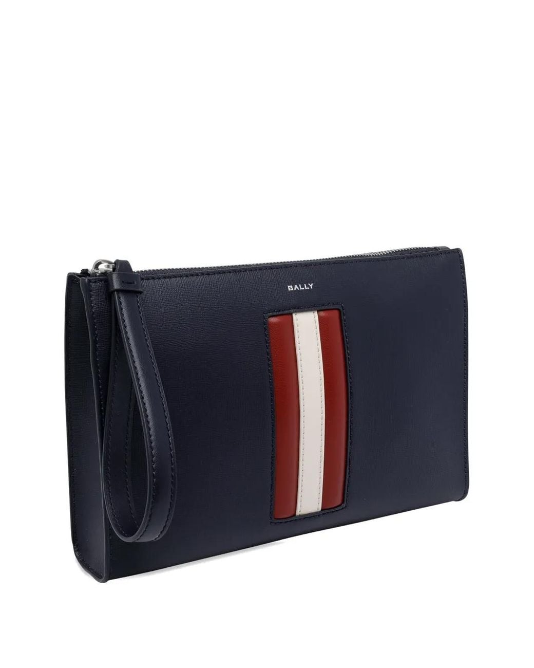 Bally Mythos Clutch Mit Streifen in Blue für Herren