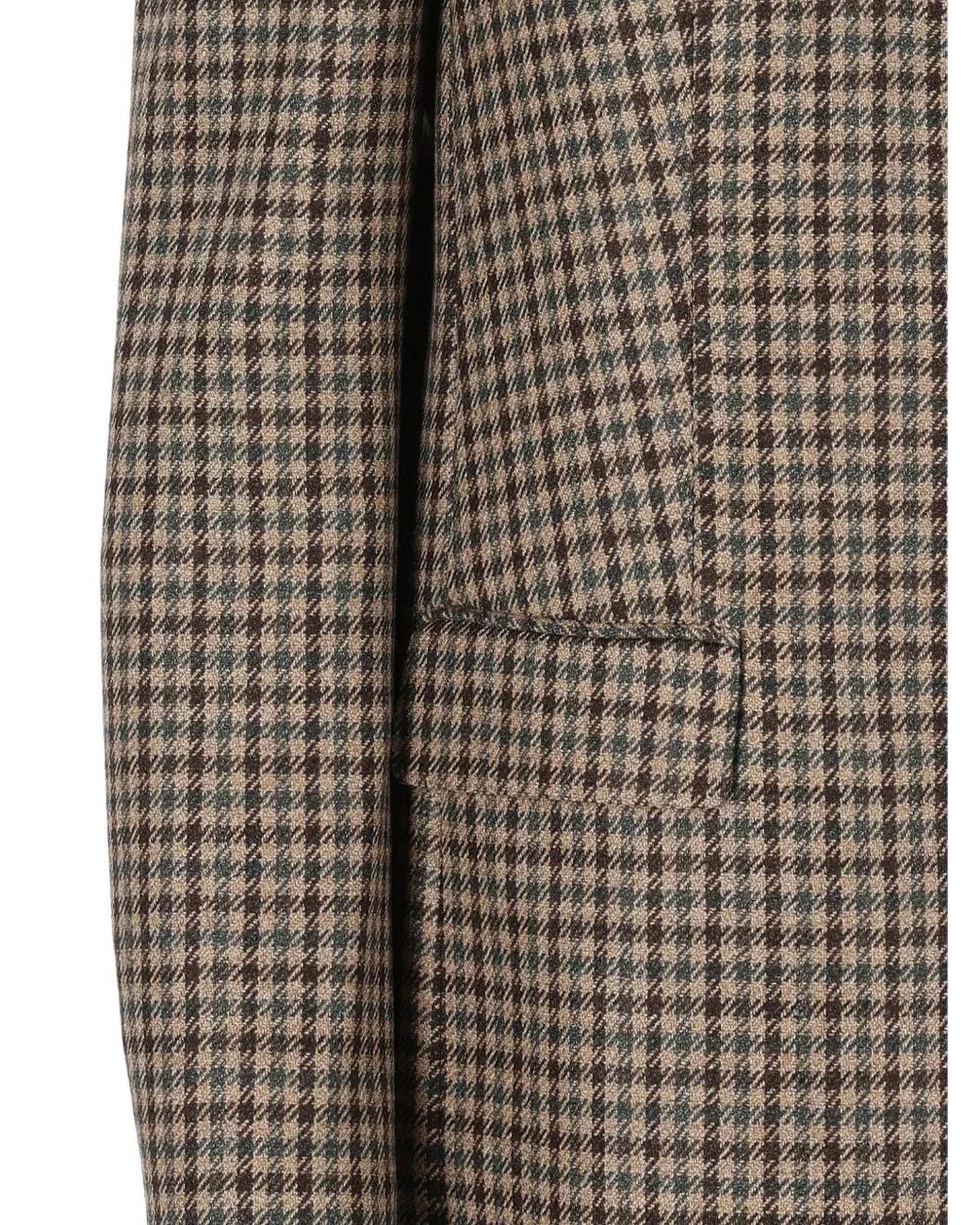 Tagliatore Brown Bertha Houndstooth Jacket