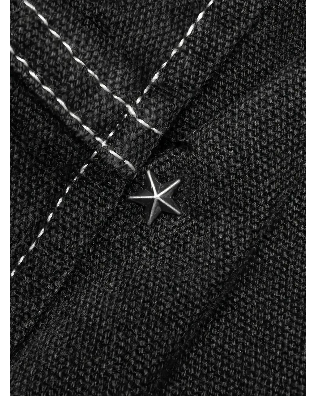 JUNGLES Black Jean Sun Bleached Slant for men