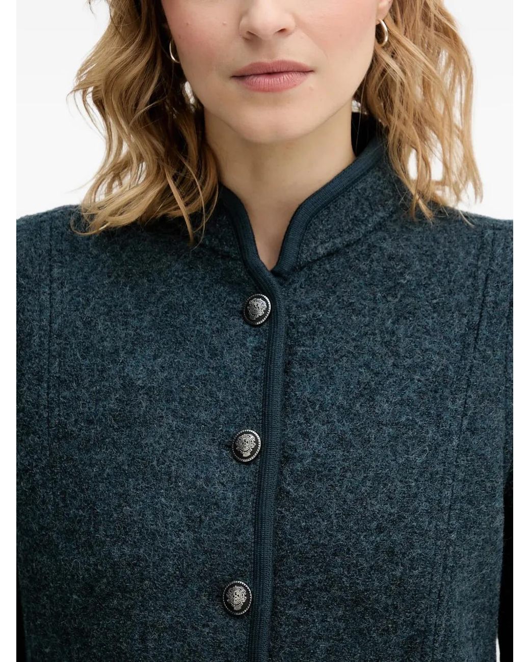 INTROPIA Blue Buttoned Jacket