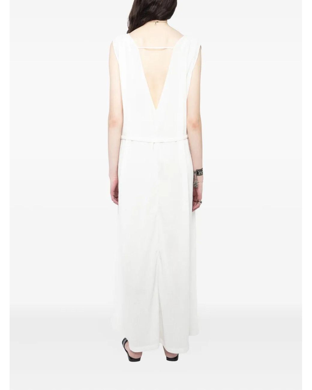 Zadig & Voltaire White Rimati Maxi Dress