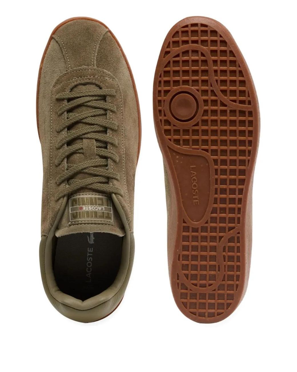 Lacoste Baseshot Suede Sneakers in Brown for Men | Lyst display picture 1