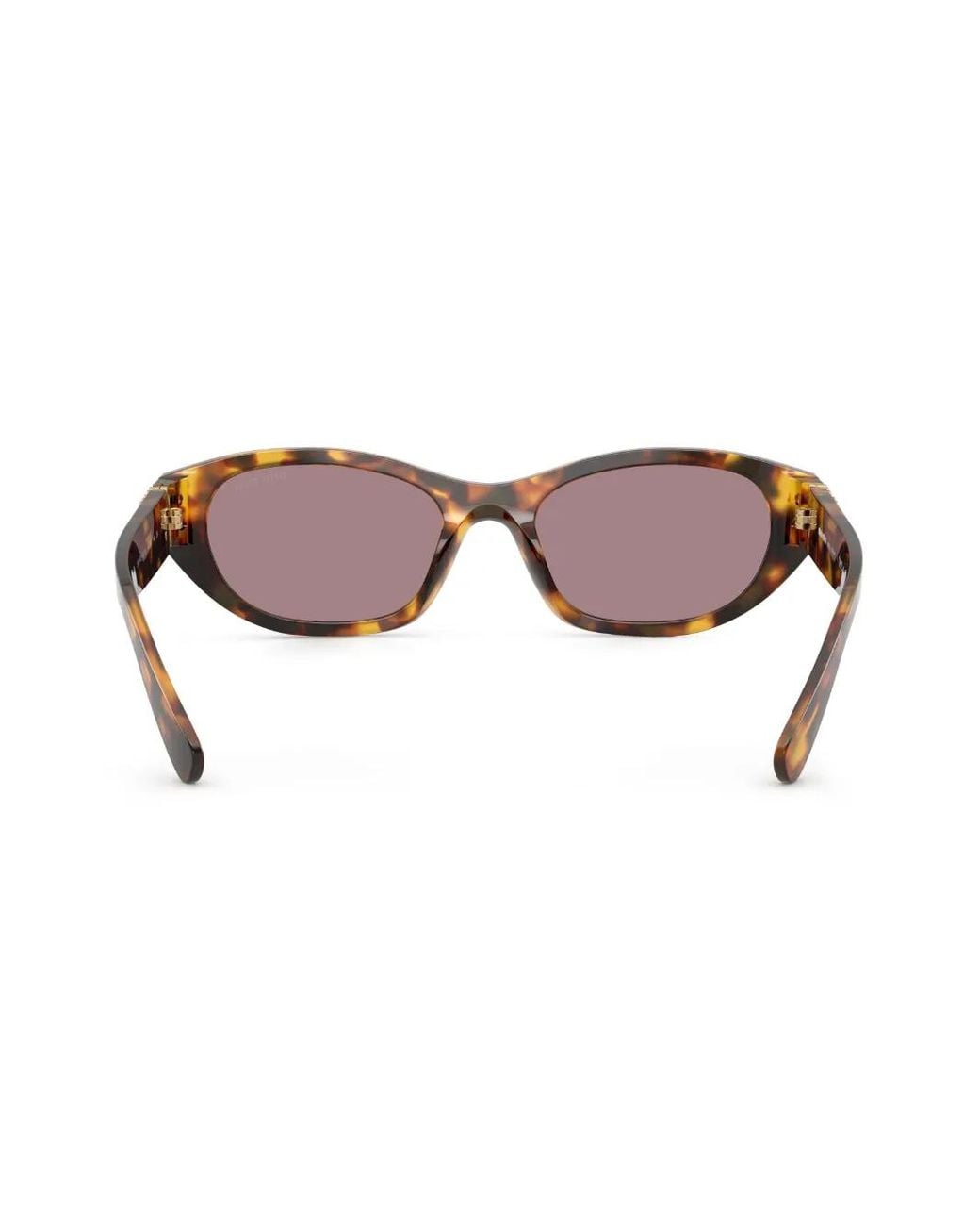 Miu Miu Green Tortoiseshell-Effect Cat-Eye Sunglasses