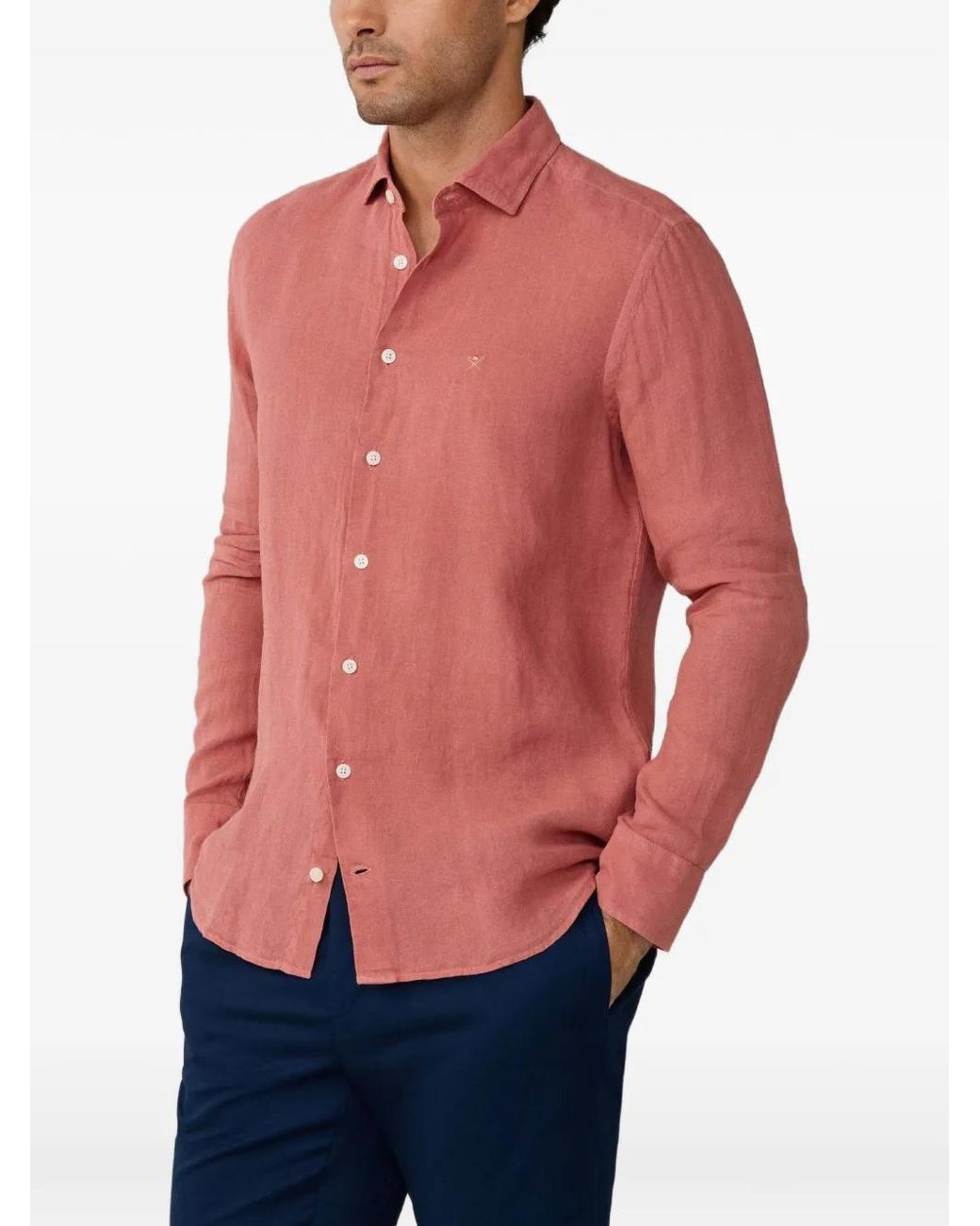 Hackett Red Kent Cutaway-Collar Shirt for men