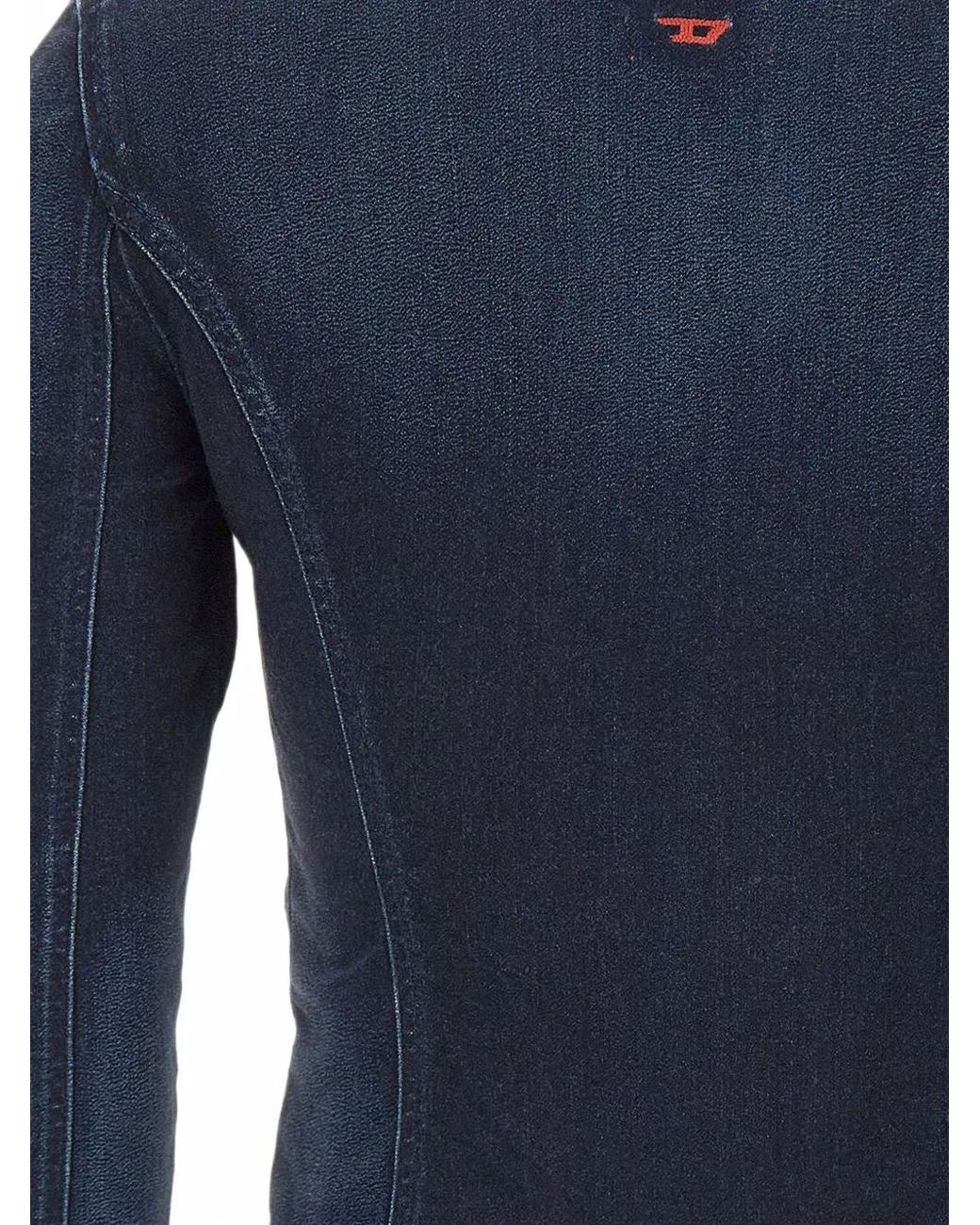 DIESEL Blue Veste Crop En Joggjeans