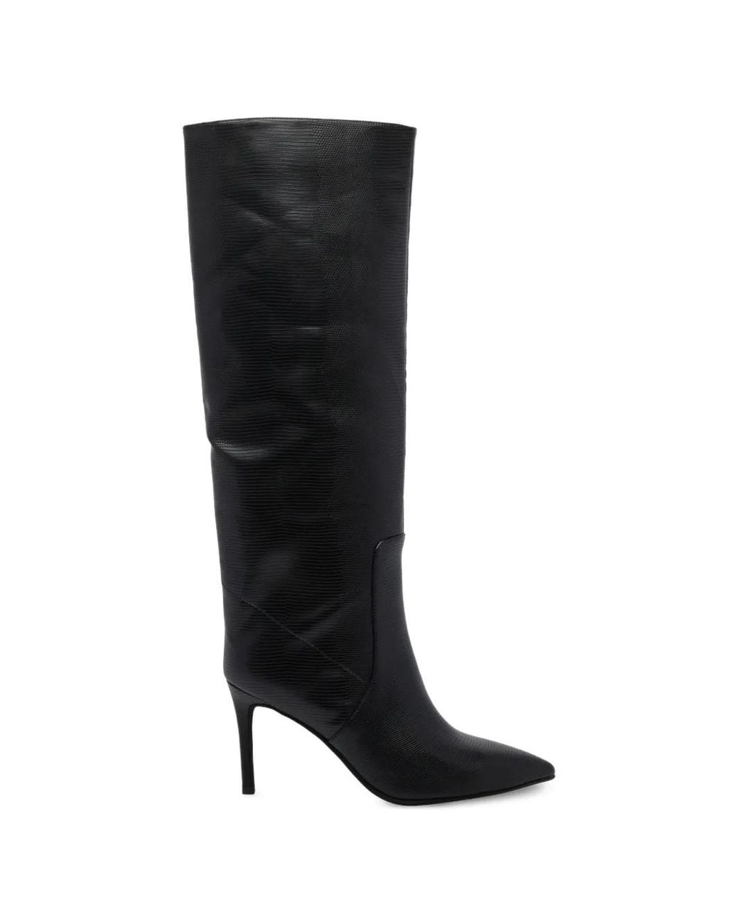 Jeffrey Campbell Black Bottes Lacées En Cuir