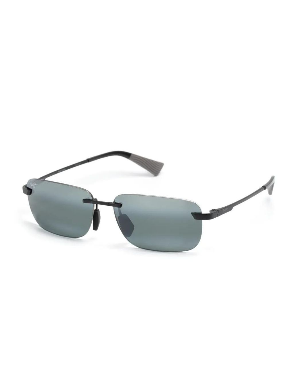 Maui Jim Gray Lanakila Rectangle-Frame Sunglasses