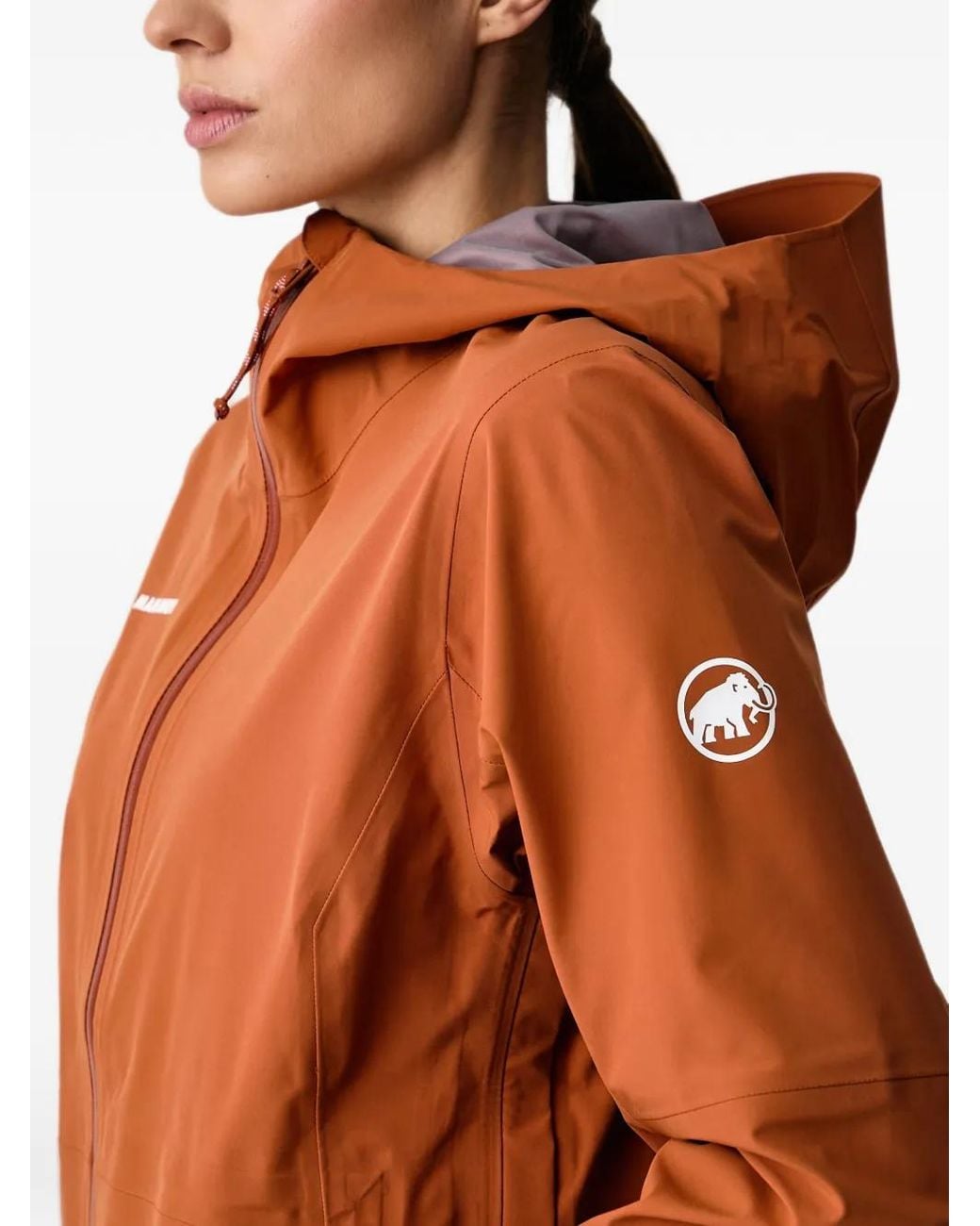 Mammut Orange Linard Guide Hs Hooded Jacket