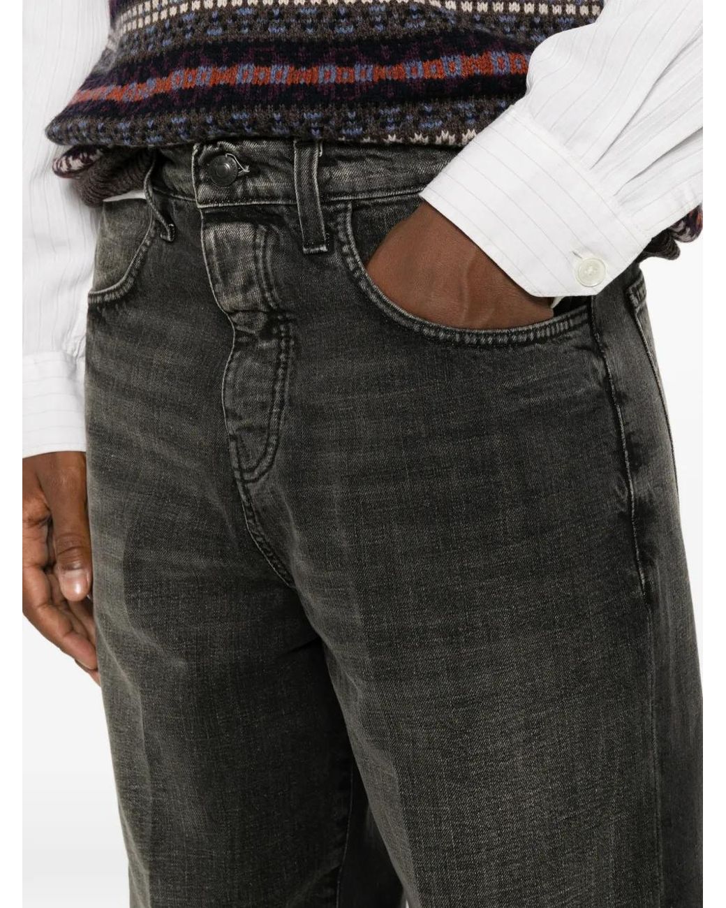 Bonheur Gray Jean Osakal200 À Effet Délavé for men