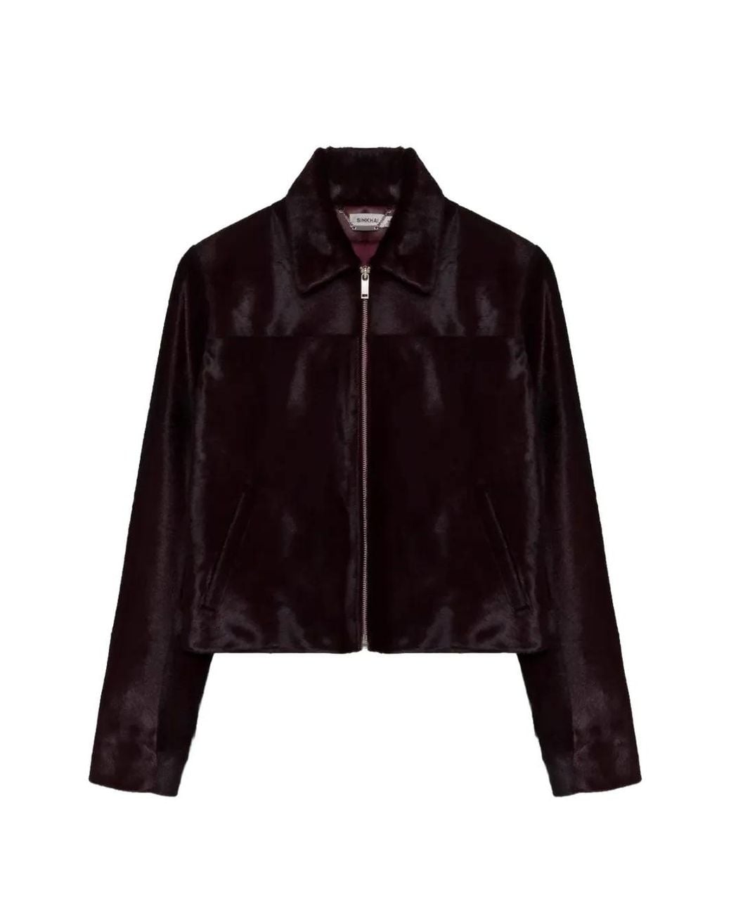 Jonathan Simkhai Black Daria Calf-Hair Jacket