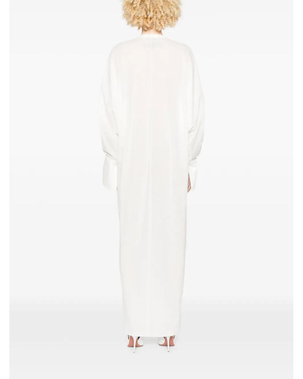 DARKPARK White Frida Jersey Maxi Dress