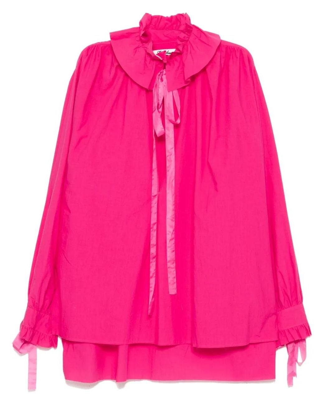 Midorikawa Gerafelde Blouse in het Pink