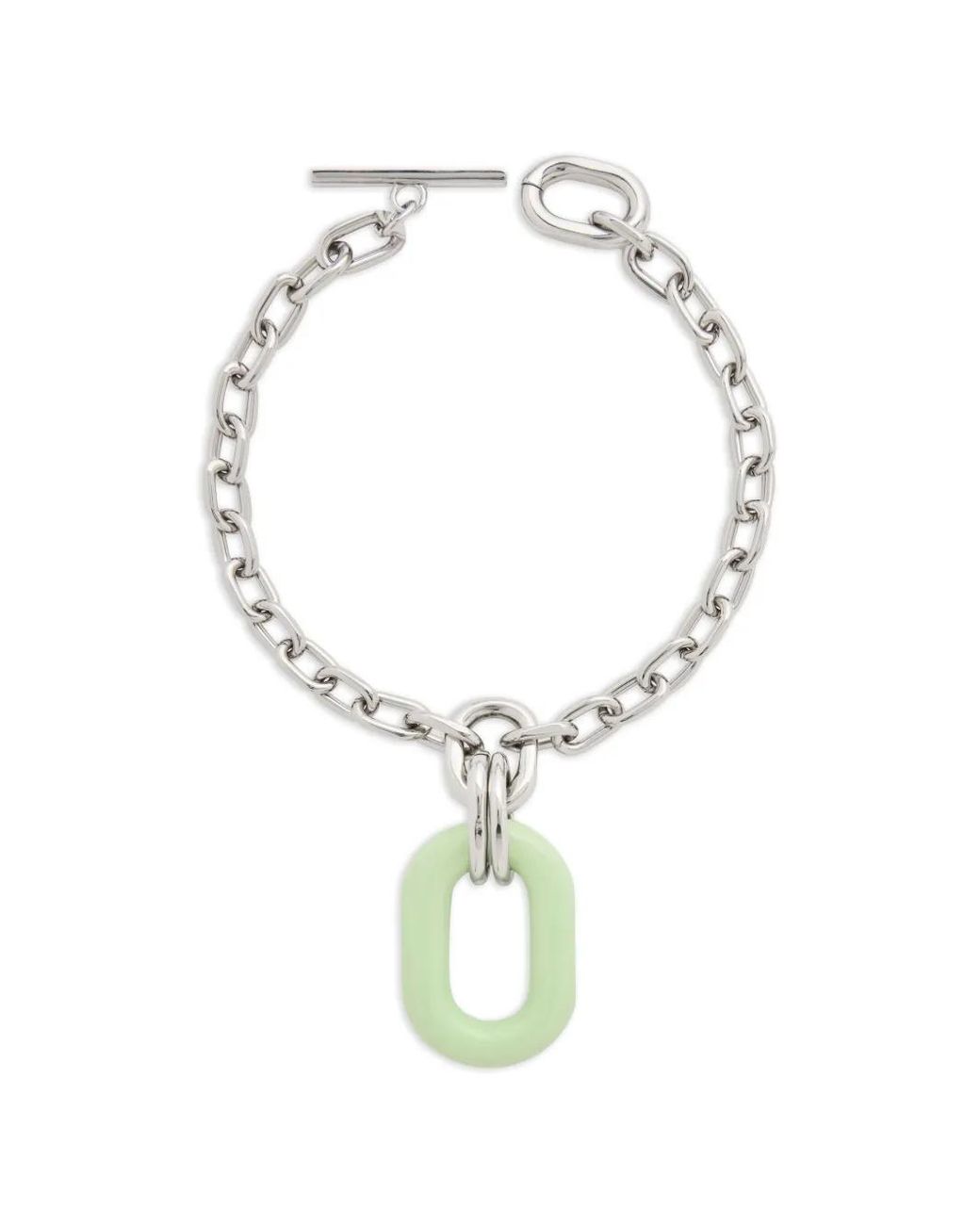Rabanne Metallic Oversized-Pendant Necklace