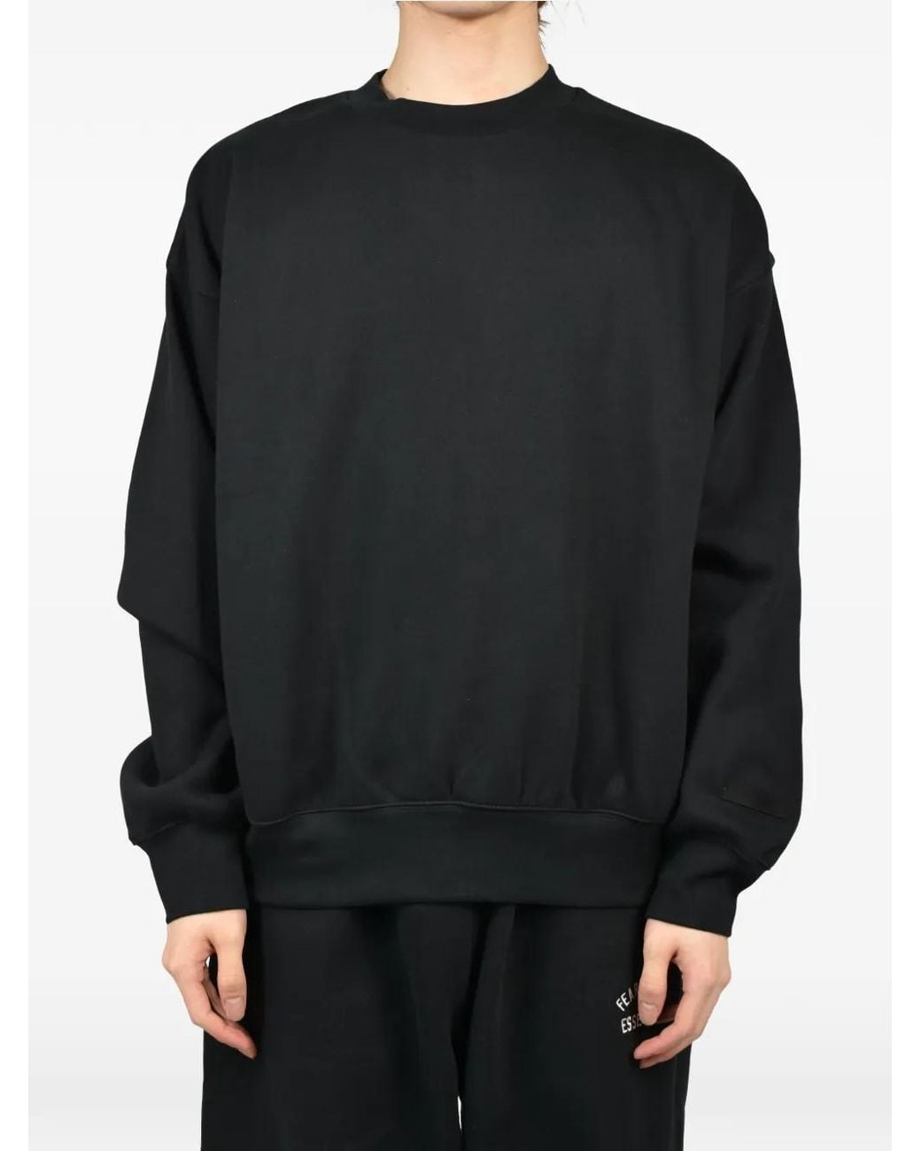Essentials Pullover Mit Logo-Print in Black für Herren