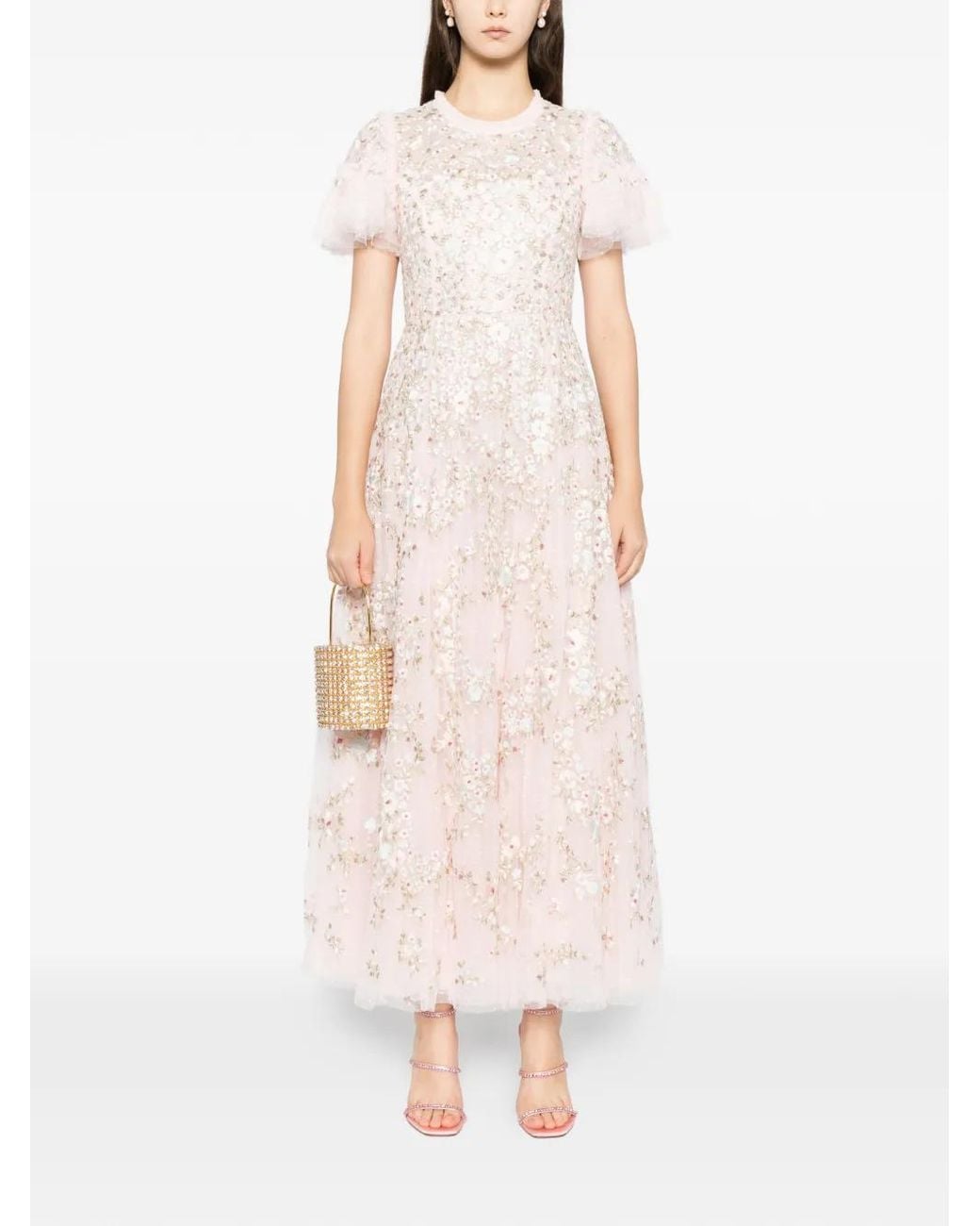 Needle & Thread Pink Lunaria Gown