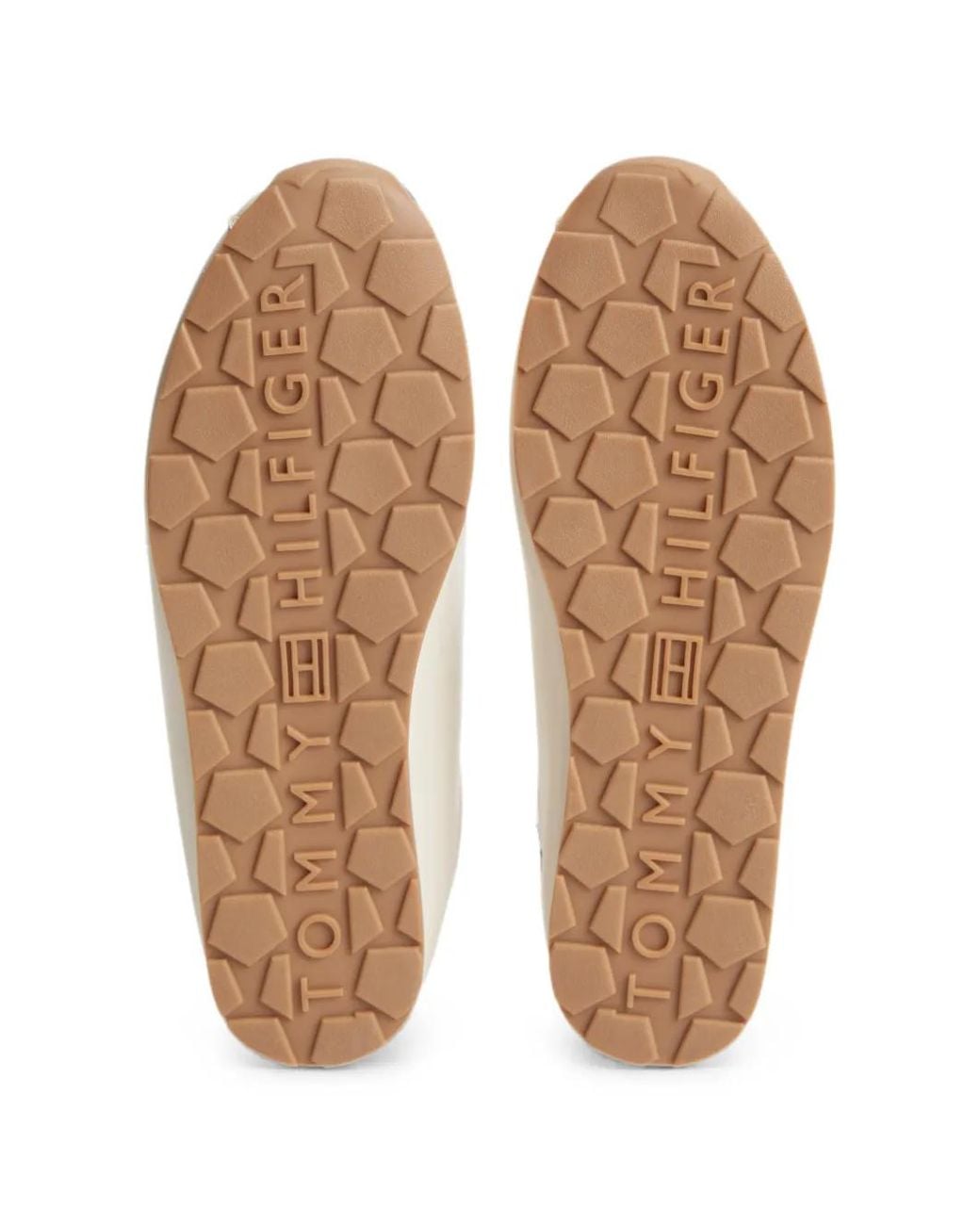 Tommy Hilfiger White Monogram Leather Sneakers
