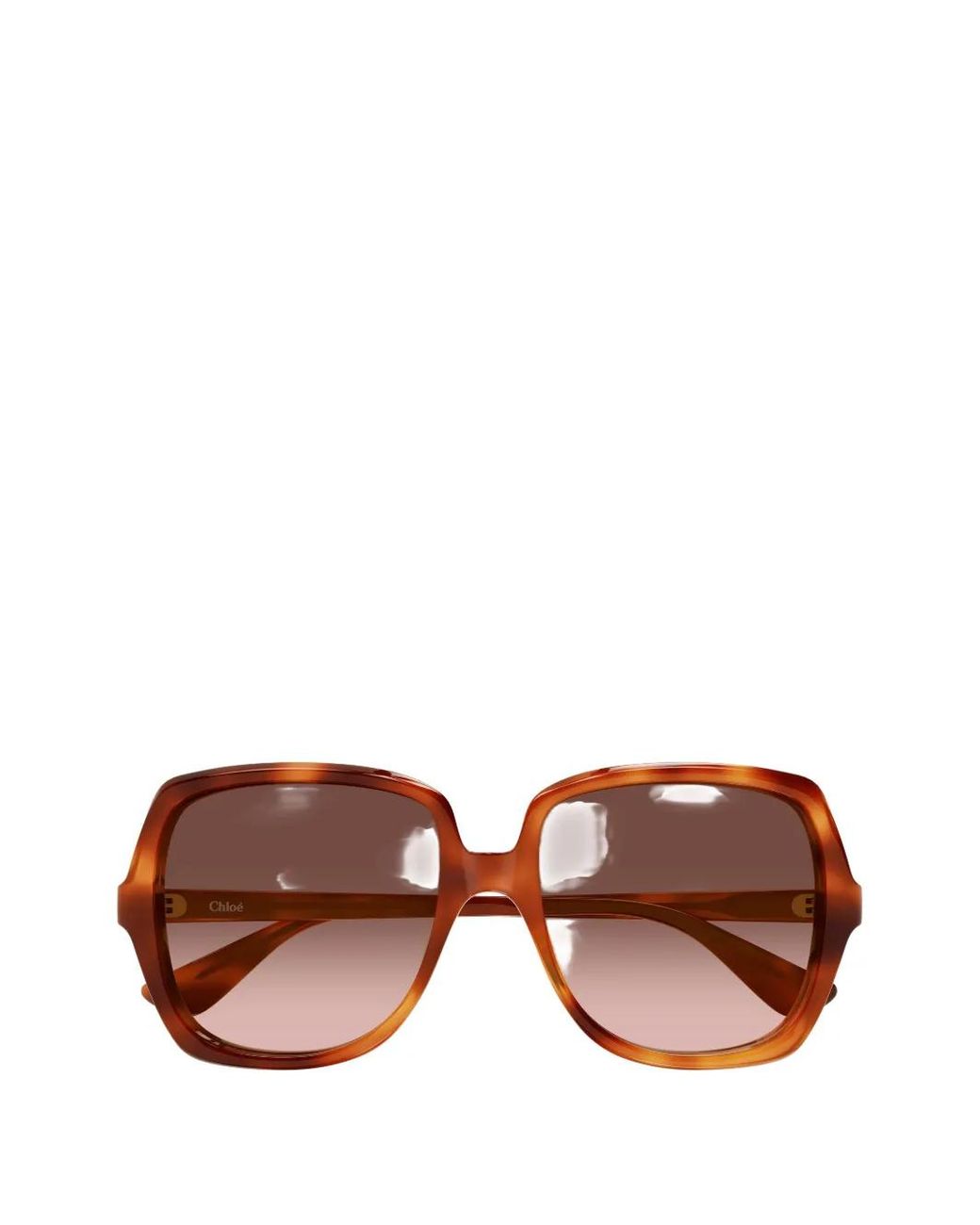 Chloé Pink Square-Frame Sunglasses