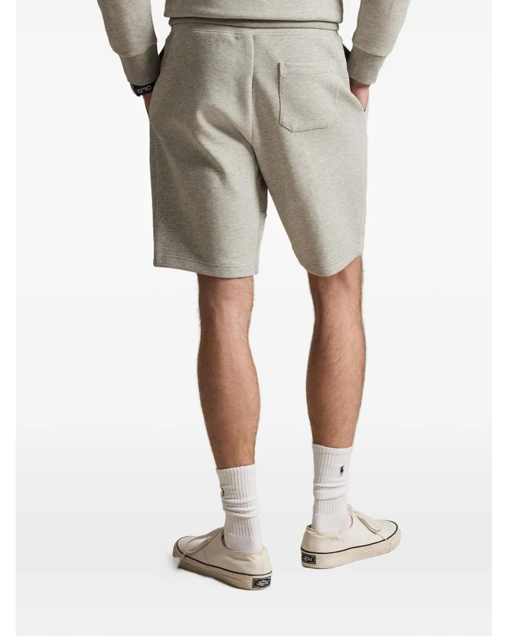 Polo Ralph Lauren Gray Short Double En Maille Brodé for men