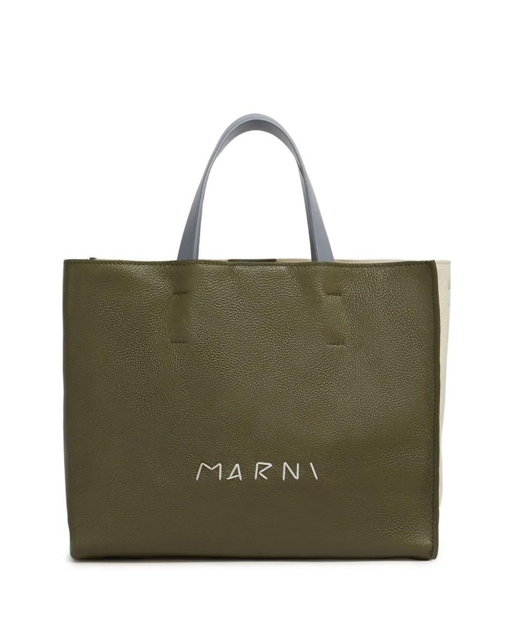Borsa Tote Museo di Marni in Green