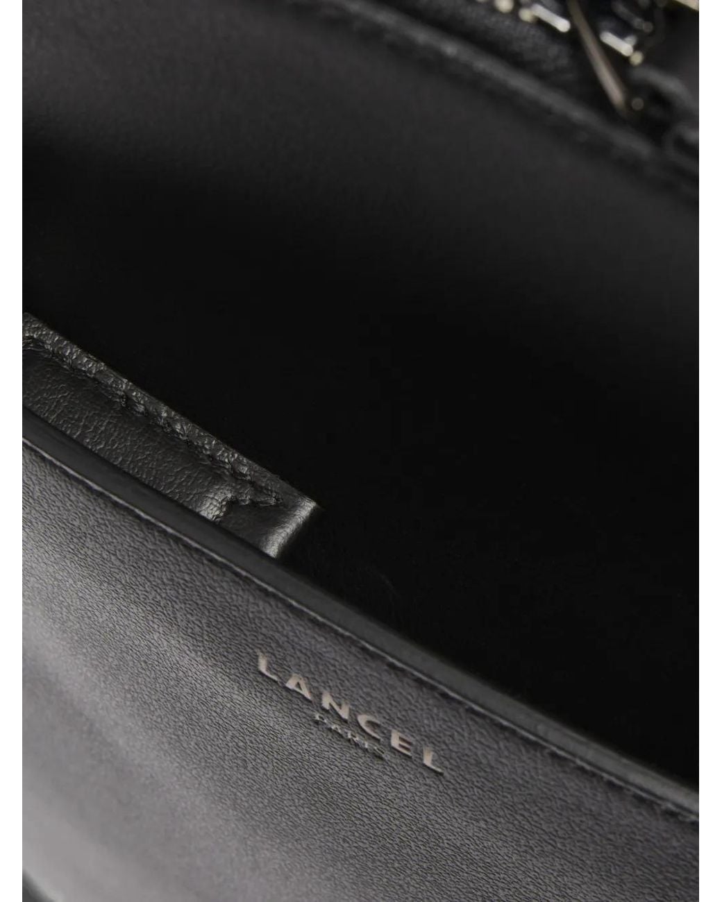 Lancel Black 15'6 Edgard Leather Backpack for men