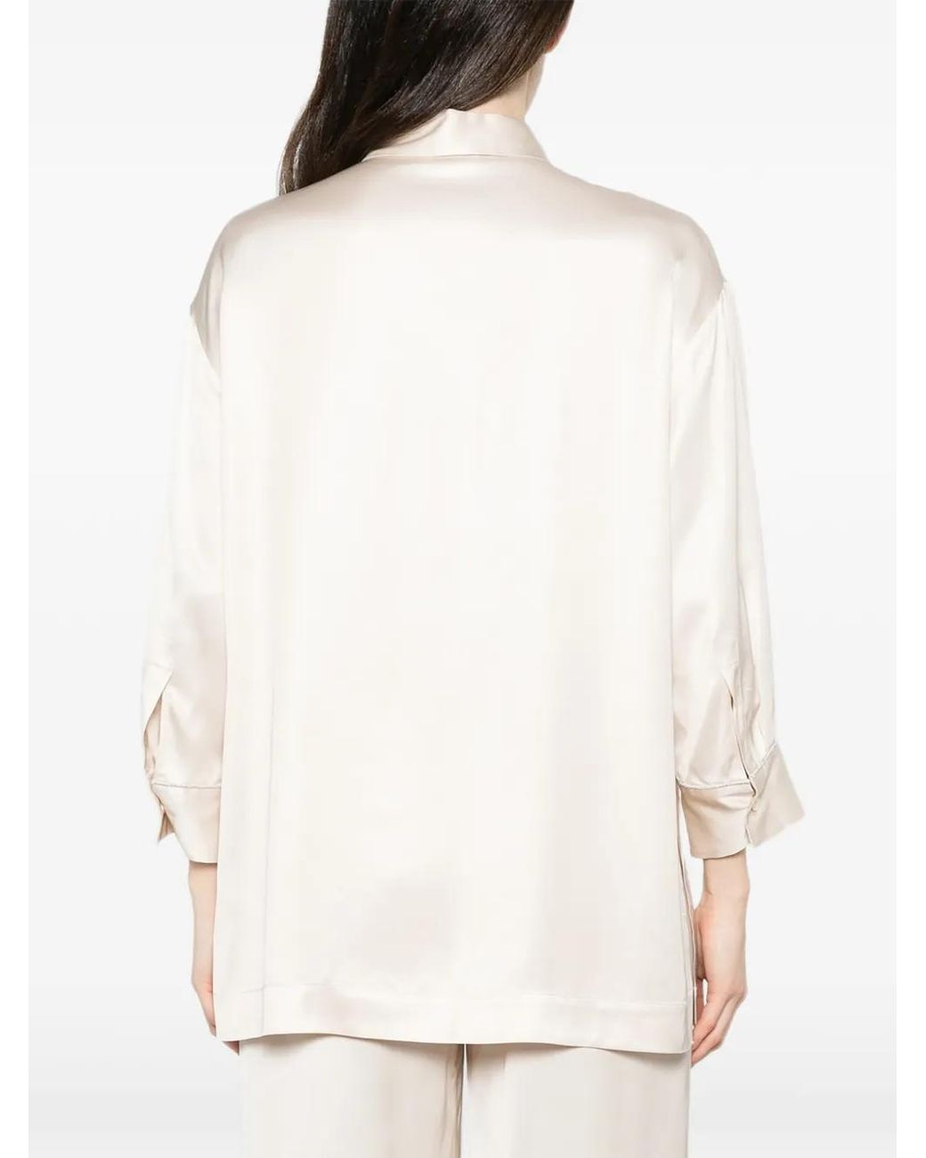 Peserico White Button-Fastening Shirt